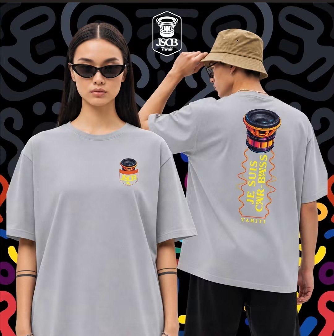 T-shirt oversized gris JSCB